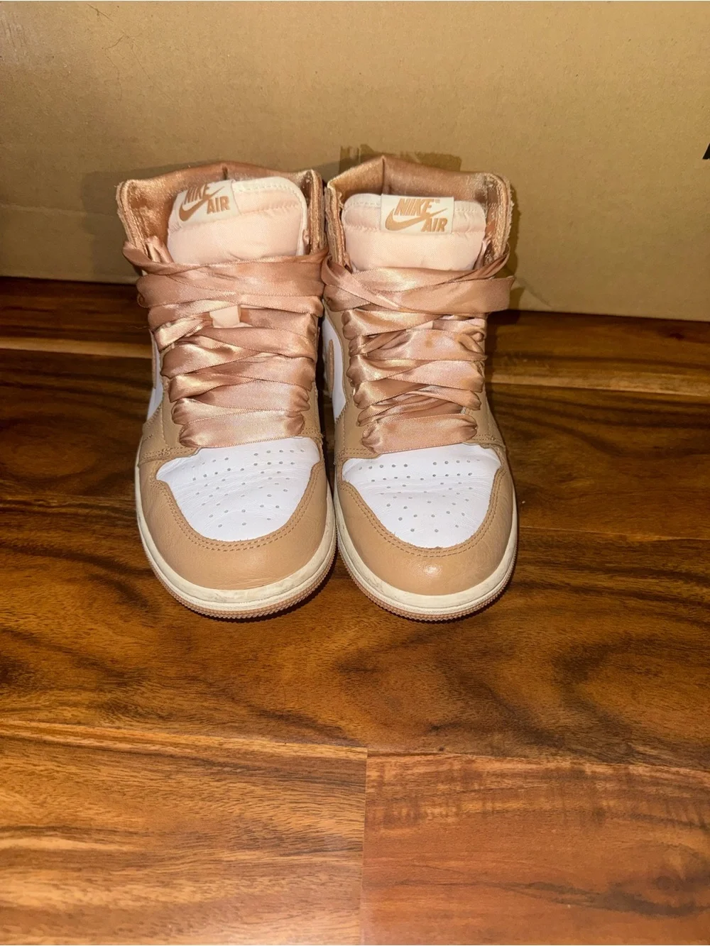 Nike Women’s High-Top Sneakers - White & Tan